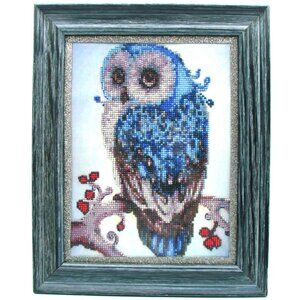 Diamond Animal Owl Painting Mosaic Craft Crystal Embellishments Nature Framed